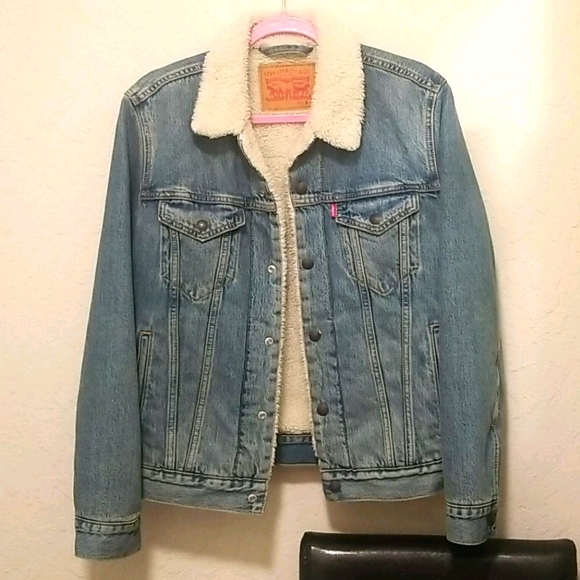 New denim Levis sherpa jacket